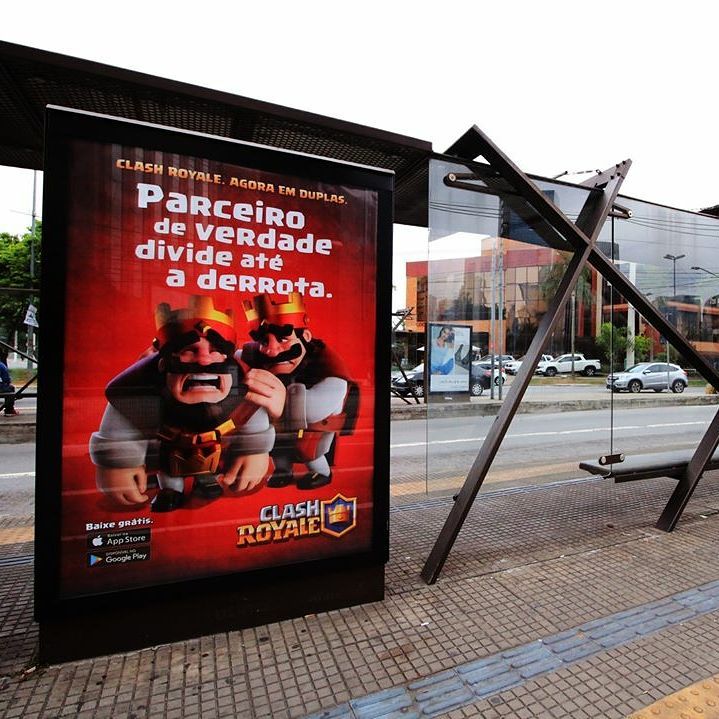 Propaganda Clash Royale (@otimaooh) - São Paulo - 2017