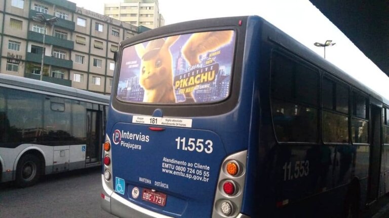 Propaganda Detetive Pikachu - São Paulo - 2019