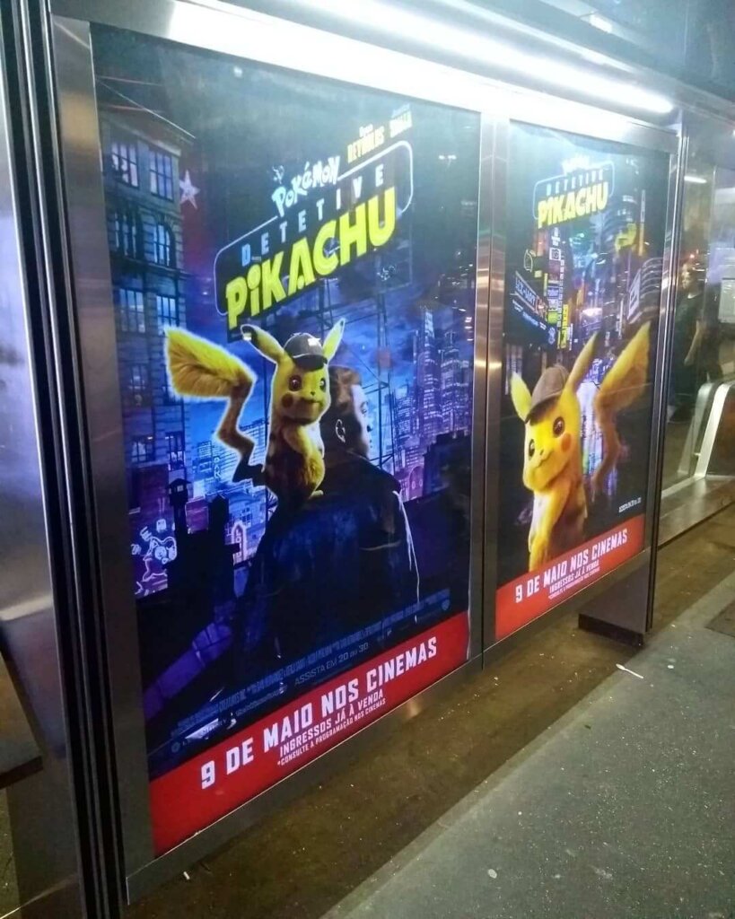 Propaganda Detetive Pikachu - São Paulo - 2019