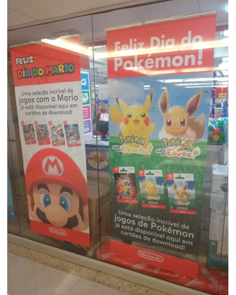 Propaganda Dia do Mario e Dia do Pokémon - Lojas Americanas - 2019