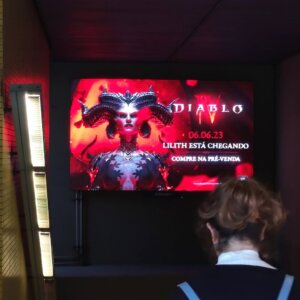 Propaganda Diablo IV - Metrô de São Paulo - 2023