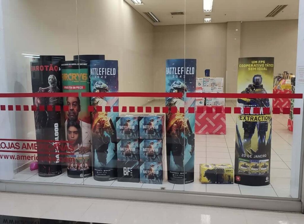 Propaganda Displays e Cubos promocionais - Americanas - 2022