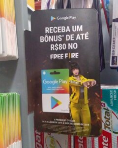 Propaganda Free Fire (Google Play) - Extra (São Paulo) - 2019
