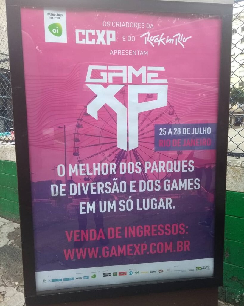 Propaganda Game XP - São Paulo - 2019
