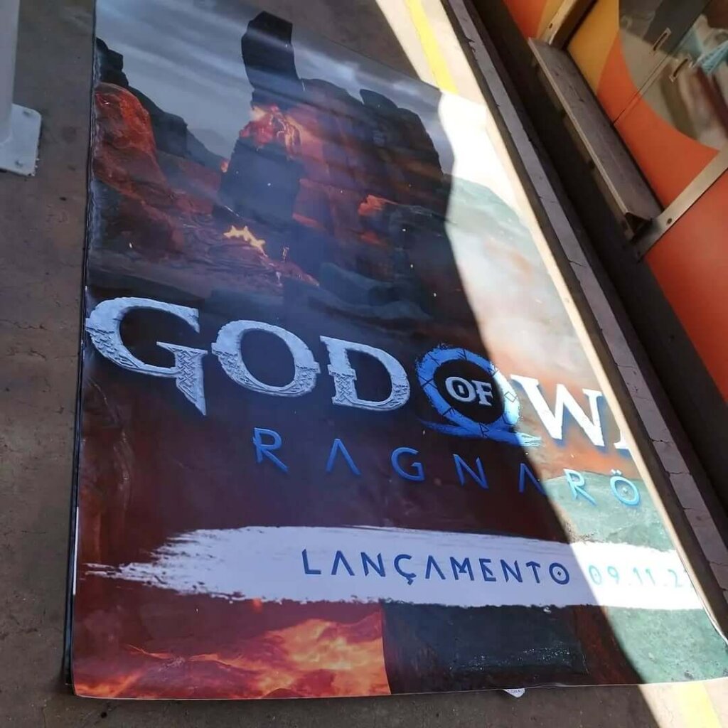 Propaganda God Of War Ragnarok - CPTM (São Paulo) 2022