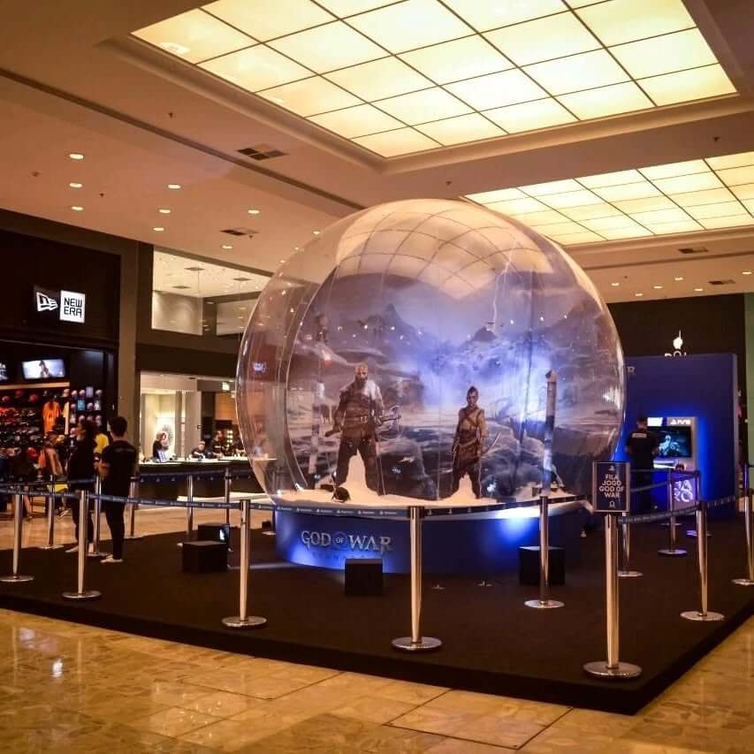 Propaganda God of War Ragnarok - Shopping Center Norte (SP) - 2022