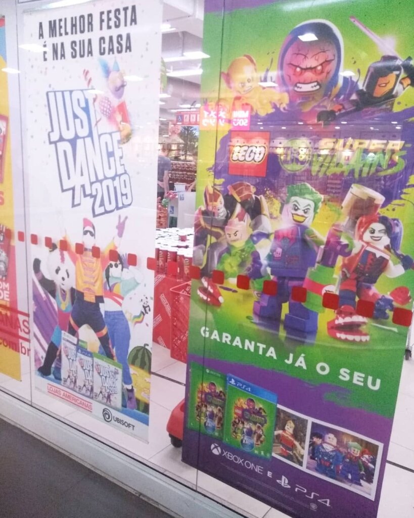Propaganda Just Dance 2019 e LEGO DC Super Villains - Lojas Americanas - 2018