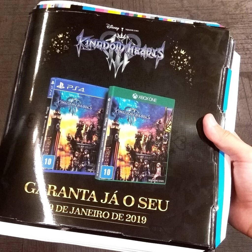 Propaganda Kingdom Hearts 3 - Saraiva - 2019