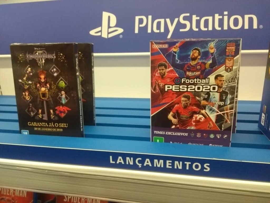Propaganda Kingdom Hearts 3 e eFootball PES 2020 - Kalunga - 2019