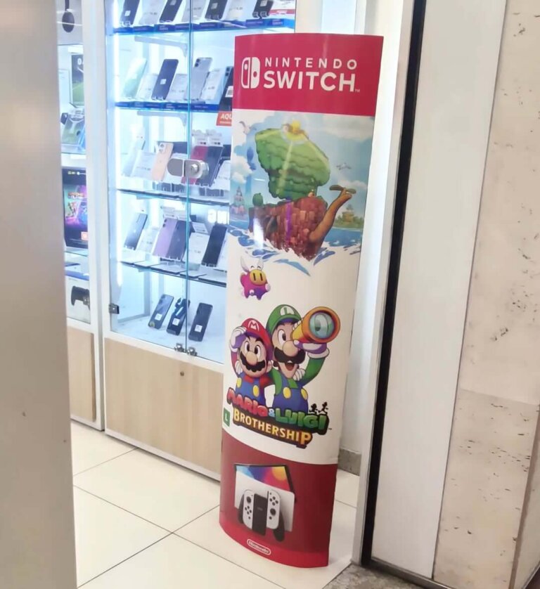 Propaganda Mario & Luigi Brothership - São Paulo (@gwbrielad) - 2024
