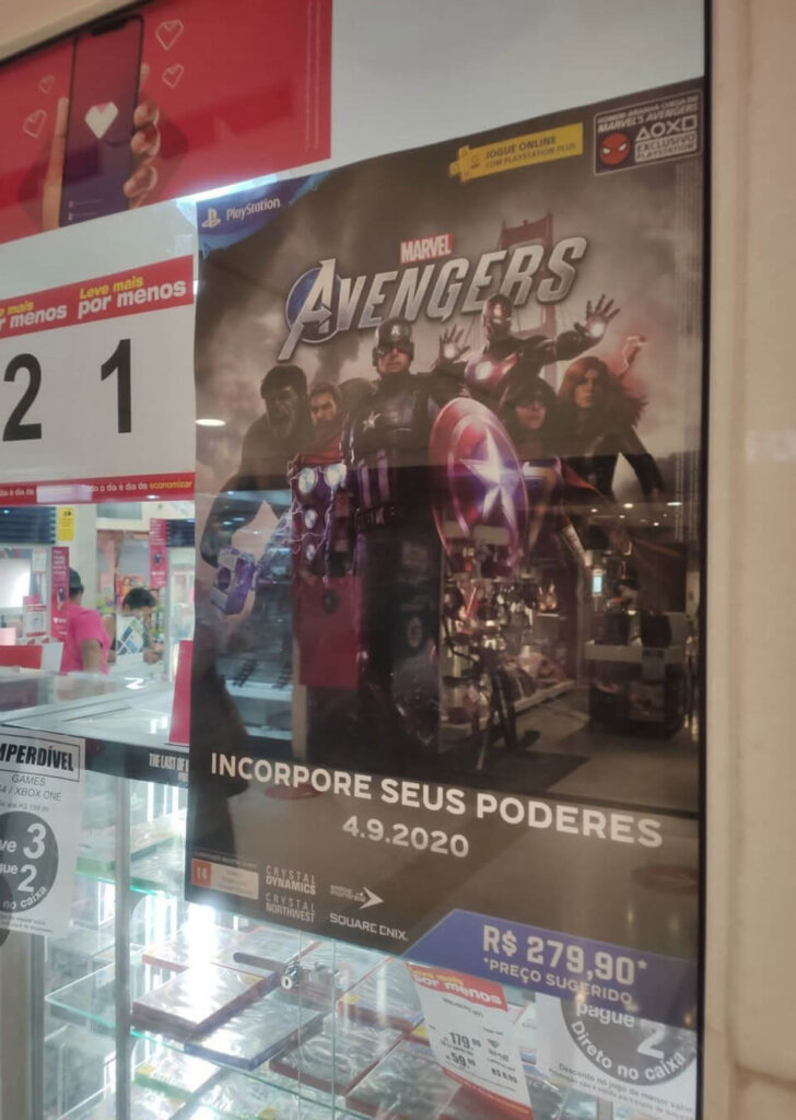 Propaganda Marvel Avengers - Americanas - 2020 (2)