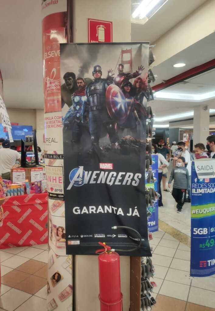 Propaganda Marvel Avengers - Americanas - 2020