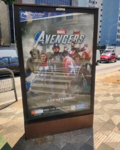 Propaganda Marvel Avengers - Otima OOH (São Paulo) - 2020