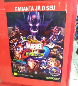 Propaganda Marvel vs. Capcom Infinite - Avenida Paulista - 2018