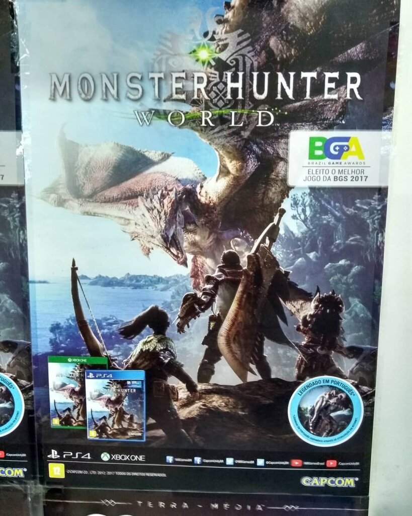 Propaganda Monster Hunter World - Santa Ifigênia - 2018