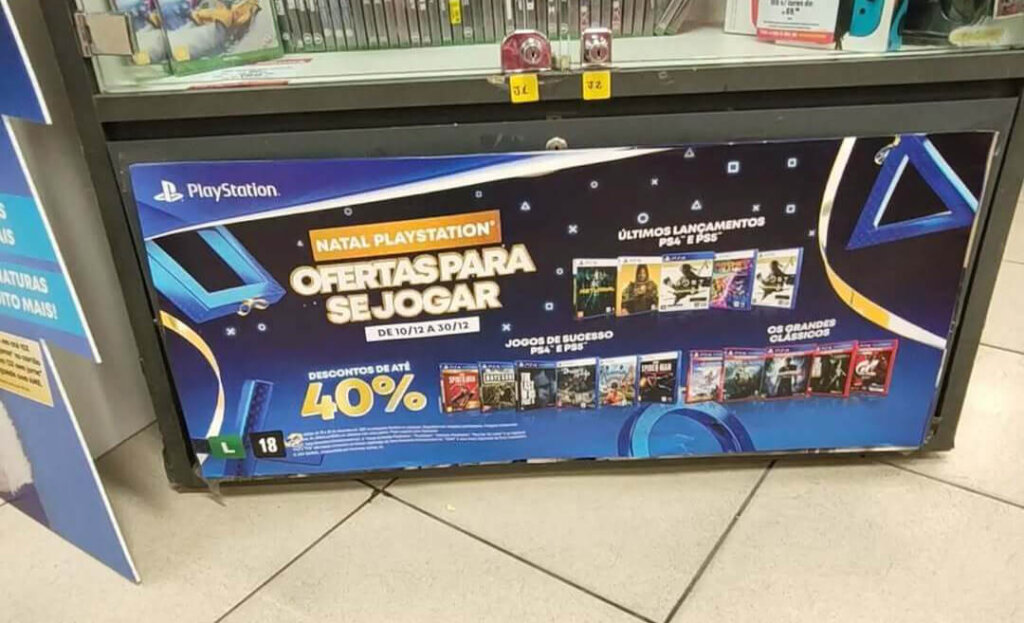 Propaganda Natal PlayStation - Americanas - 2021