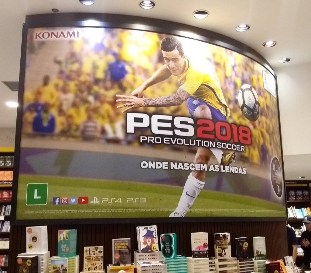 Propaganda PES 2018 - Saraiva - 2017
