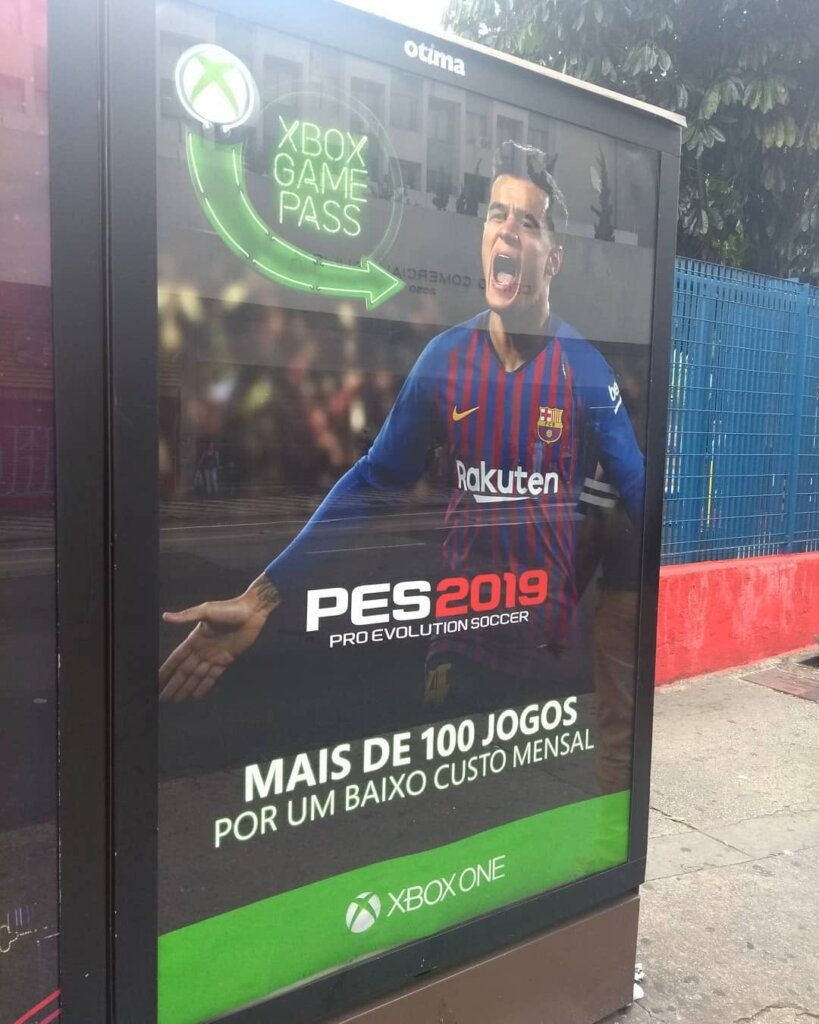 Propaganda PES 2019 (Xbox Game Pass) - Otima OOH (SP) - 2019