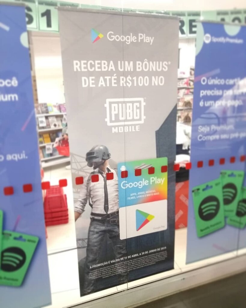 Propaganda PUGB Mobile (Google Play) - Lojas Americanas - 2019
