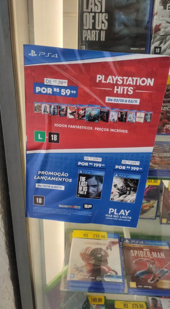 Propaganda PlayStation - Americanas - 2020