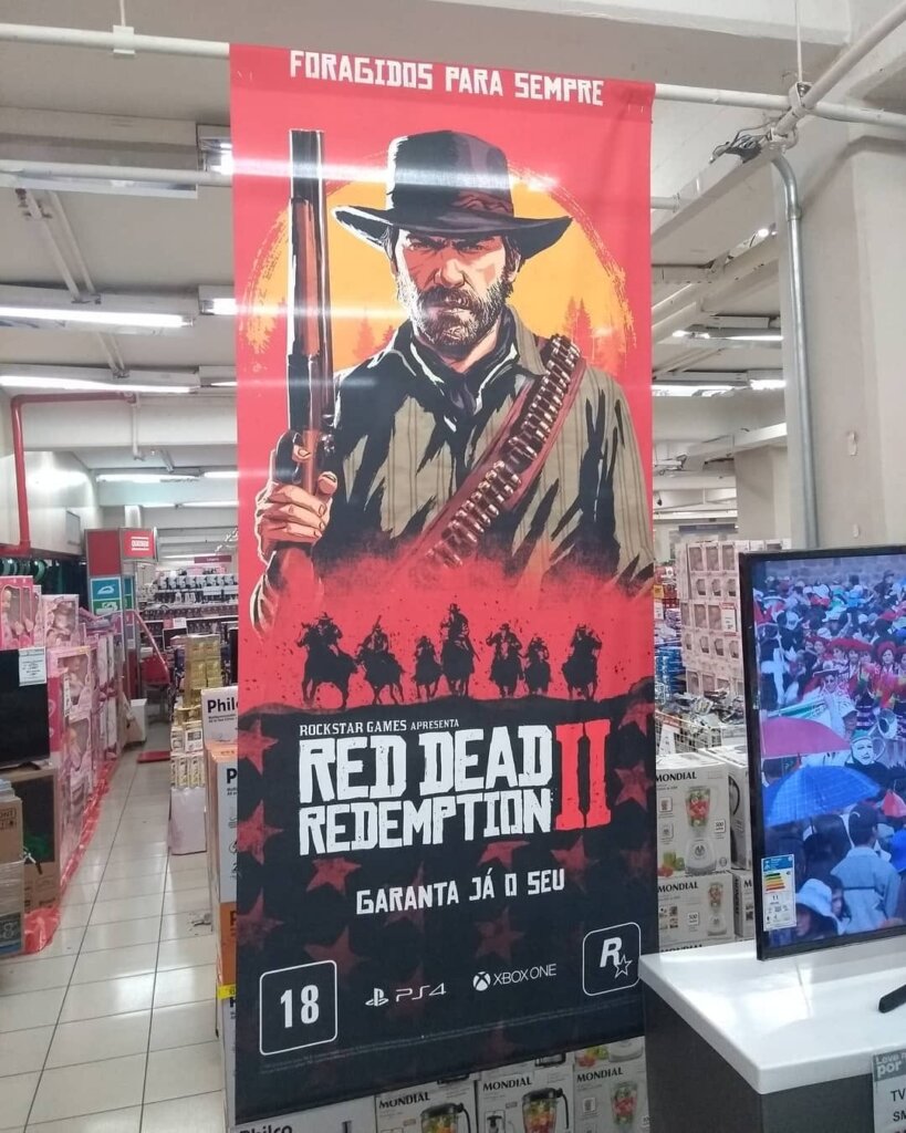 Propaganda Red Dead Redemption 2 - Lojas Americanas - 2018