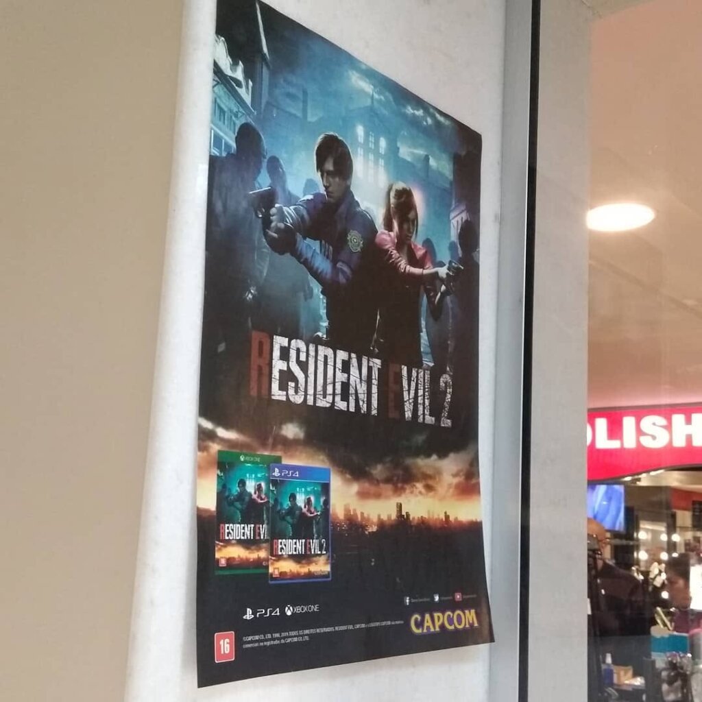 Propaganda Resident Evil 2 - Lojas Americanas - 2019