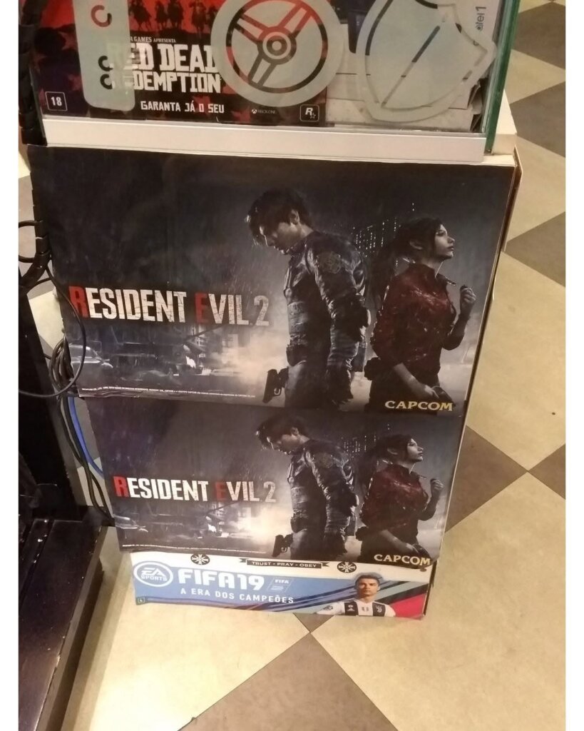 Propaganda Resident Evil 2 - Lojas Americanas - 2019