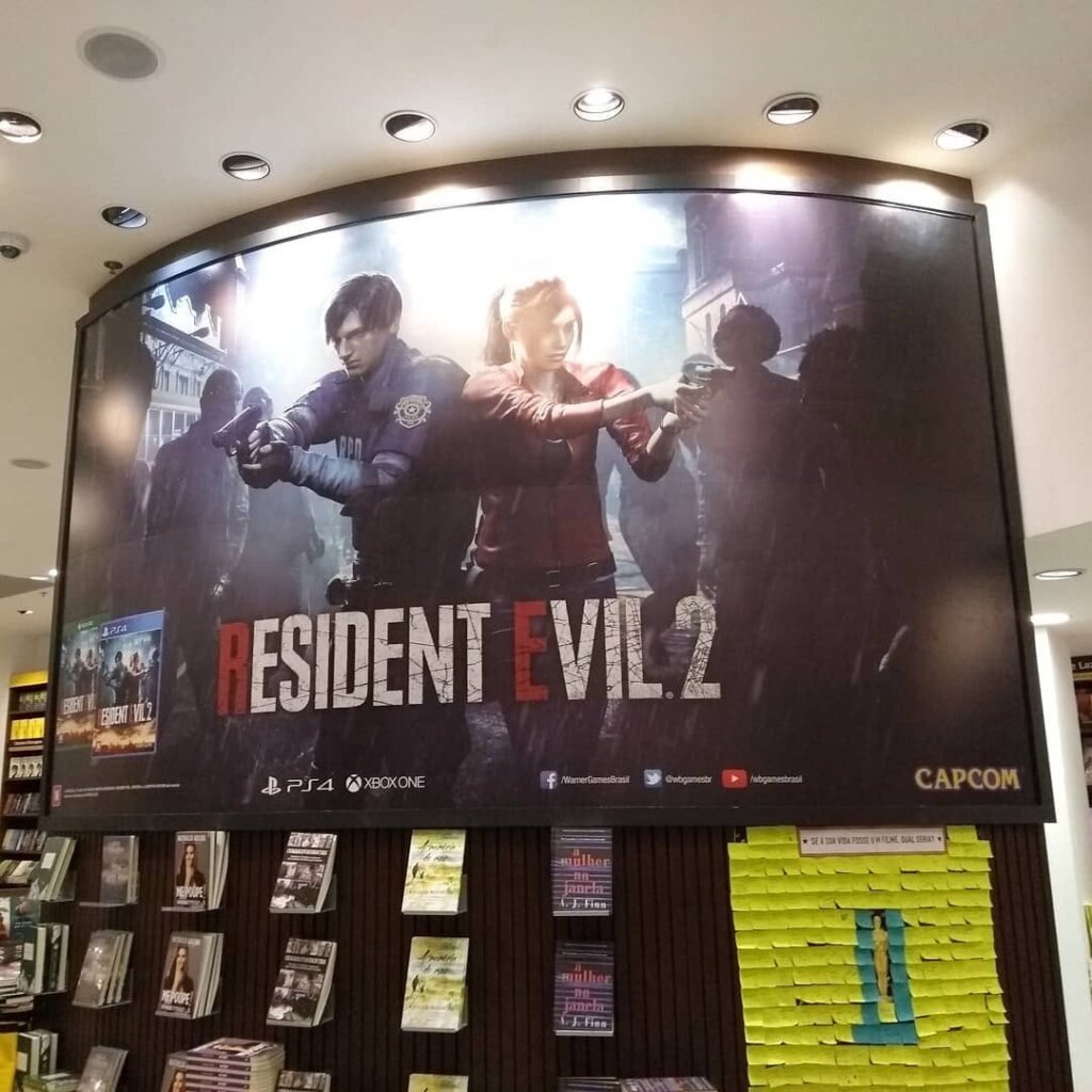 Propaganda Resident Evil 2 - Saraiva - 2019