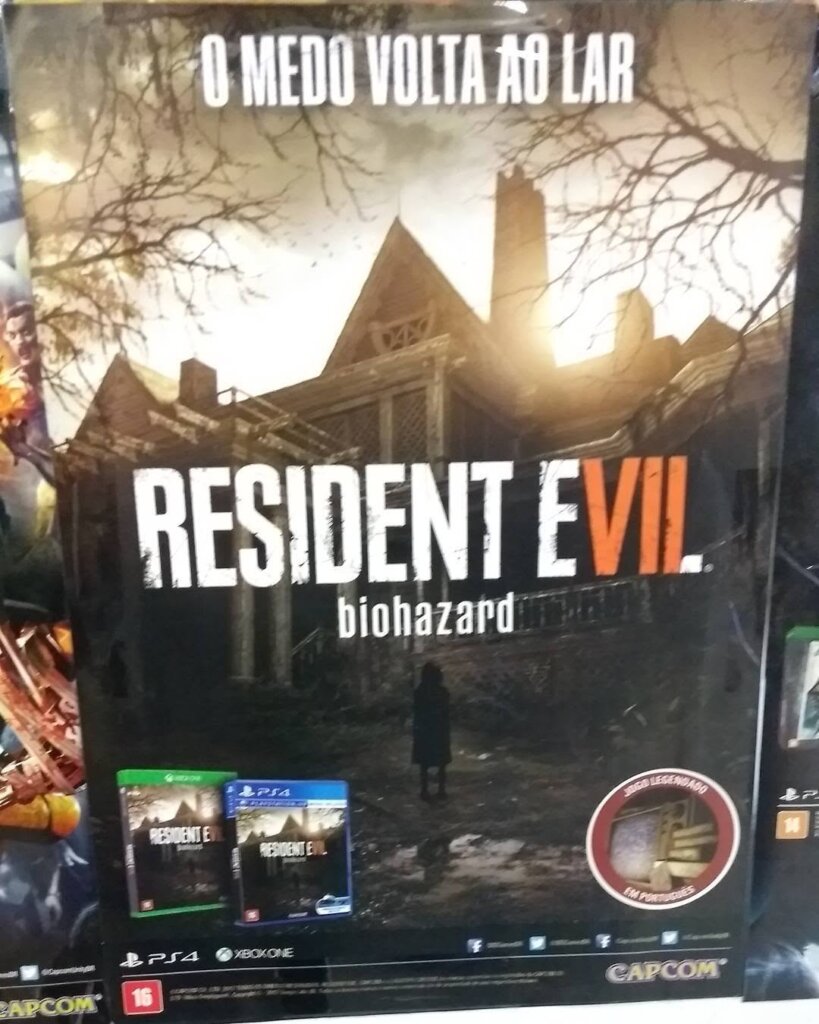 Propaganda Resident Evil VII - Santa Ifigênia - 2017