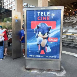 Propaganda Sonic 2 O Filme (Telecine) - São Paulo - 2022