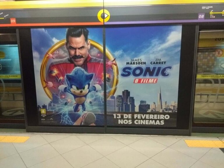 Sonic O Filme - Metrô de São Paulo - 2020
