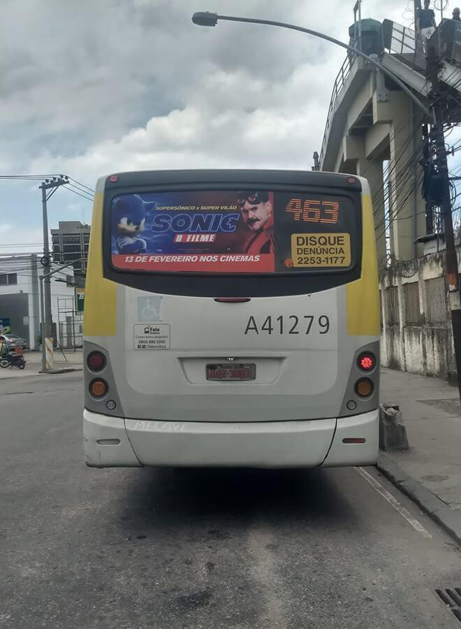 Propaganda Sonic O Filme - Rio de Janeiro - 2020