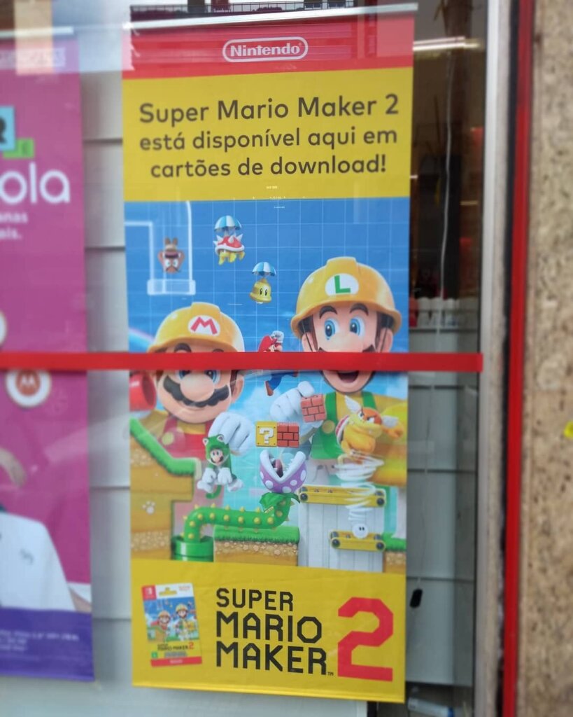 Propaganda Super Mario Maker 2 - Lojas Americanas - 2019