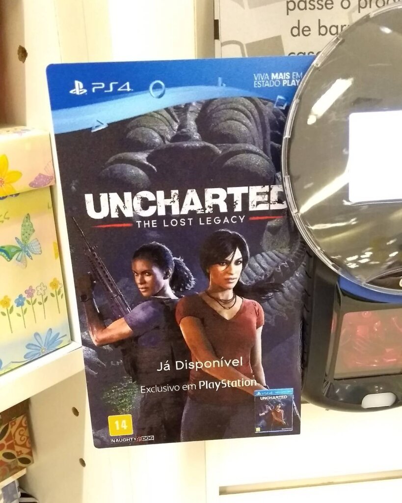 Propaganda Uncharted The Lost Legacy - Saraiva - 2017