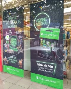 Propaganda Xbox Game Pass - Lojas Americanas - 2019