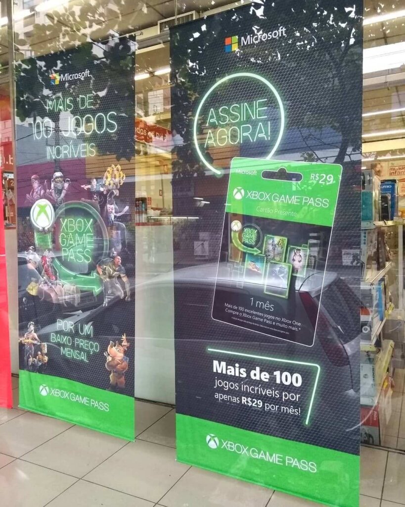 Propaganda Xbox Game Pass - Lojas Americanas - 2019