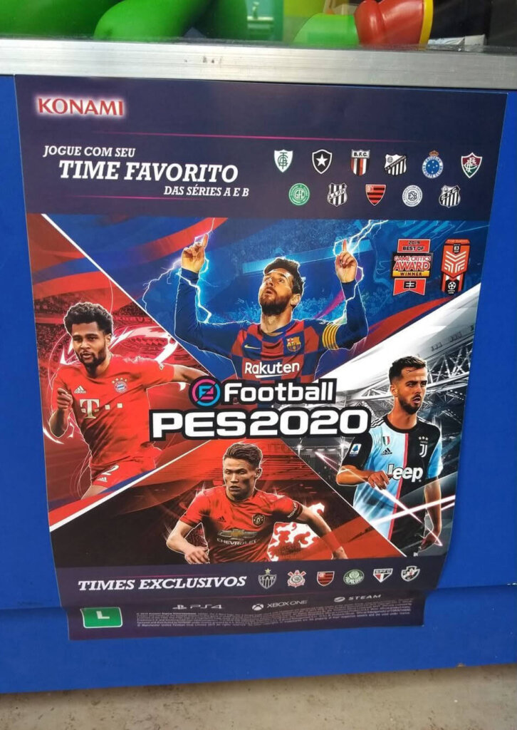 Propaganda eFootball PES 2020 - Saraiva - 2019