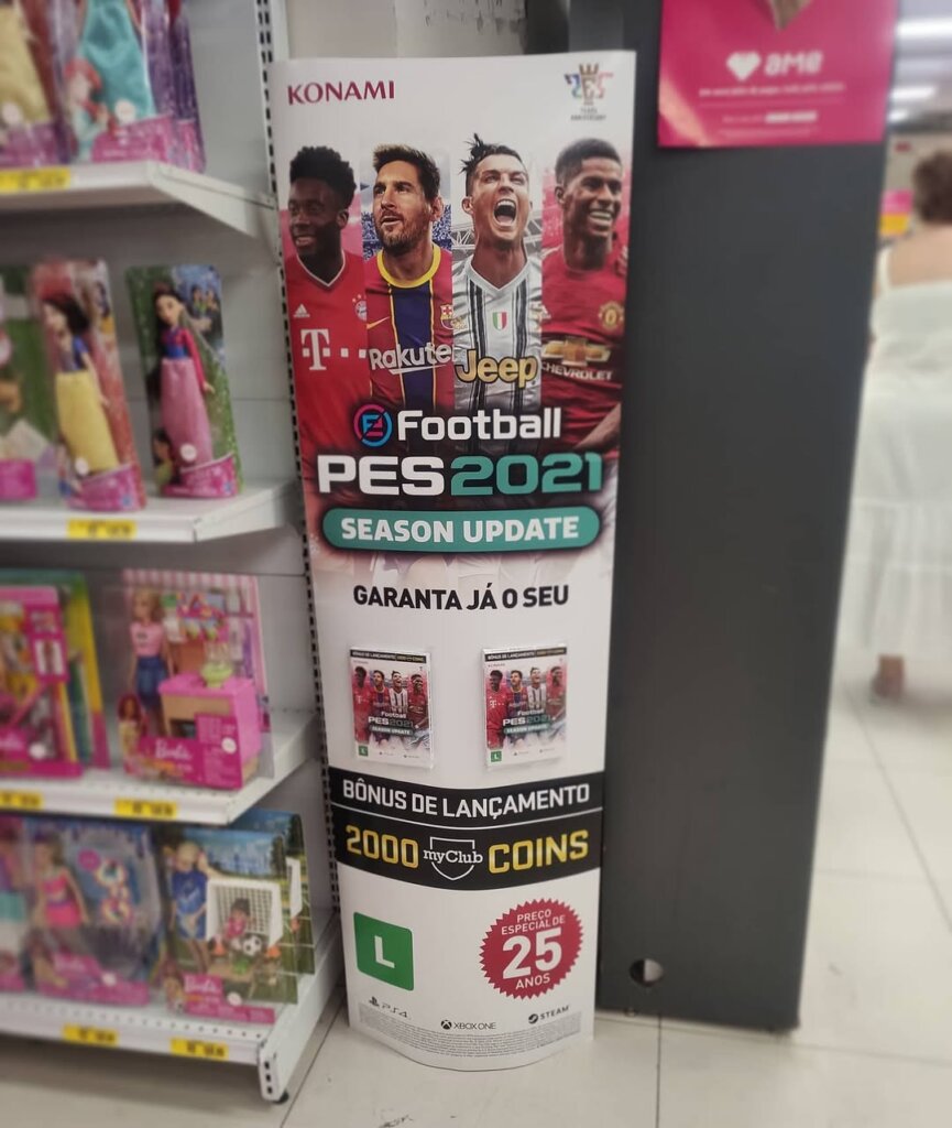 Propaganda eFootball PES 2021 - Americanas - 2020