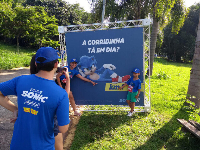 Banner Km 1 - Corrida Sonic 5K São Paulo