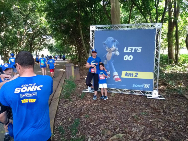 Banner Km 2 - Corrida Sonic 5K São Paulo