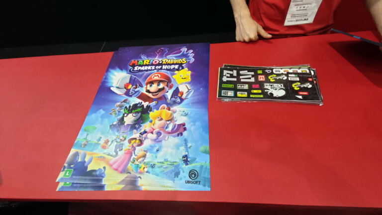 Brindes Nintendo (Poster e adesivos) - BGS 2022