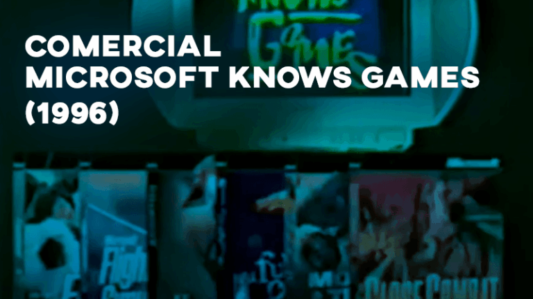 Comercial MICROSOFT KNOWS GAMES (1996)