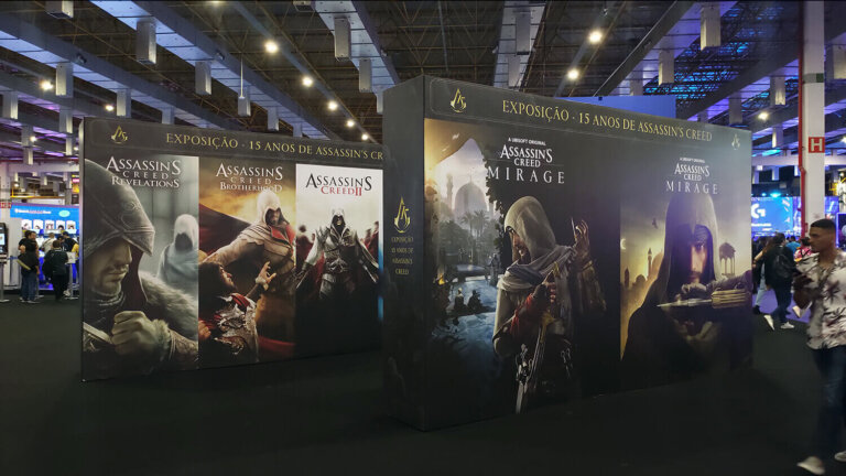Exposição Assassin's Creed (estande PlayStation) - BGS 2022
