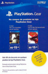 Panfleto PlayStation Gear - BGS 2018