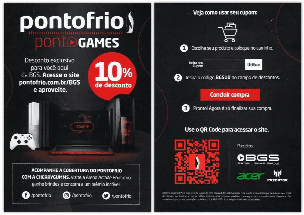 Panfleto Pontofrio - BGS 2018