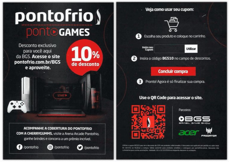 Panfleto Pontofrio - BGS 2018