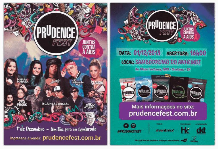 Panfleto Prudence Fest - BGS 2018