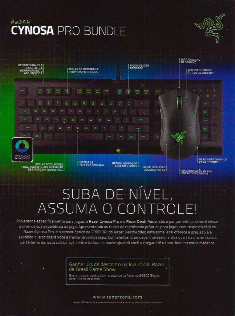 Propaganda Razer - Guia Oficial Brasil Game Show 2015