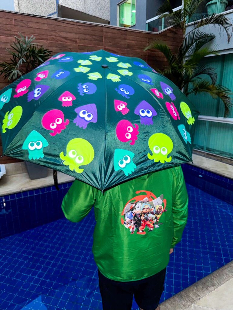 Casaco corta vento Splatoon Raiders @switchfansbr