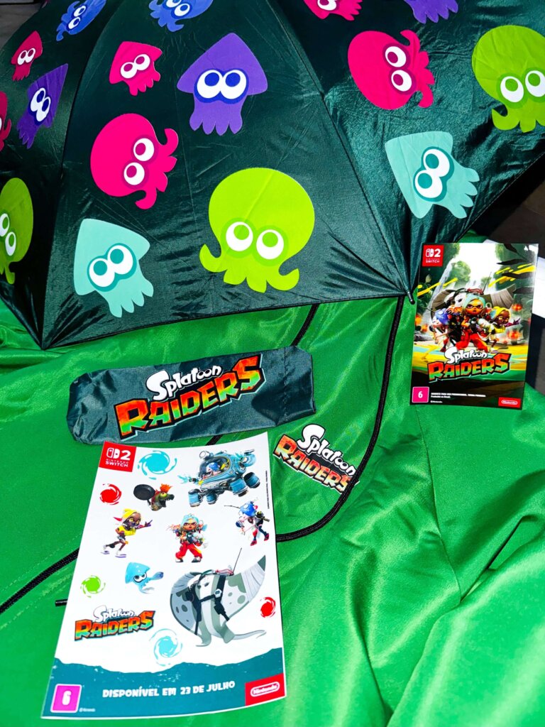 Material promocional Splatoon Raiders @switchfansbr